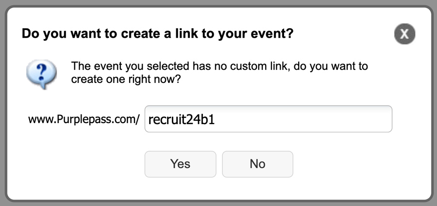 This shows the option of creating a short link for your page.